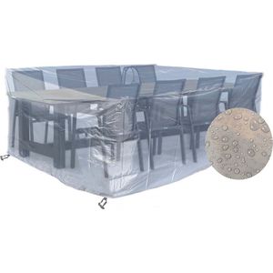 CUHOC - Diamond Tuinmeubelhoesset - Tuinsethoesset - Hoes met stormbanden,aantrekkoord,antislip en afwaterings HOCCIE - 3x2.5x1 M