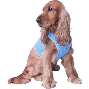 Honden Koelvest - Cool vest  - PVA  - blauw - Maat: S - Ø 50 cm.