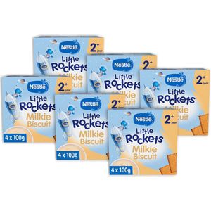Nestlé Little Rockets Kindertoetje Biscuit - Babyvoeding Tussendoortje 2+ jaar - 6 stuks 4x100g