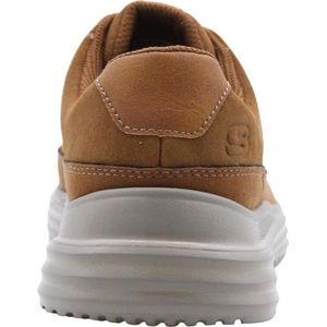 Skechers Proven heren sneaker - Cognac - Maat 46