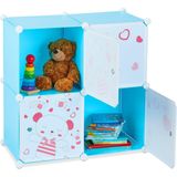 Relaxdays kinderkast speelgoed - speelgoedkast kinderkamer - opbergkast speelgoed - DIY
