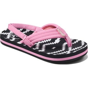 Reef Little Ahi Meisjes Slippers - Roze/Zwart - Maat 21/22