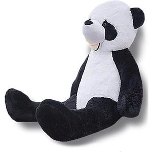 Grote knuffelbeer - pandabeer - 100 cm - zwart wit