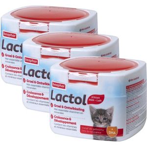 3x Beaphar Lactol Kittenmelk - Moedermelkvervanger - 250g