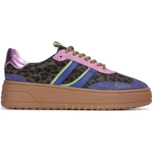 PS Poelman ANEMONE Dames Sneaker - Paars met combinatie - Maat 40