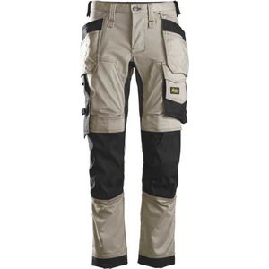 Snickers 6241 AllroundWork, Stretch Werkbroek met Holsterzakken - Khaki/Zwart - 124