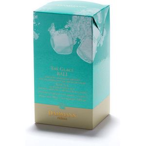 Dammann Frères - Iced tea Bali 6 cristal zakjes - Groene thee Pompelmoes- Volstaat voor 6 Liter ijsthee zonder suiker