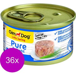 Gimdog Little Darling Pure Delight - Tonijn - Hondenvoer - 36 x 85 g