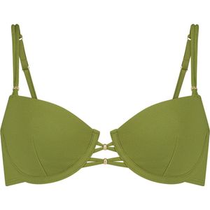 Hunkemöller Dames Badmode Bikinitop Holbox - Groen - maat E90