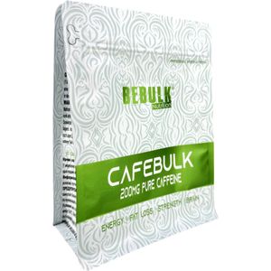 Cafeine Poeder - BeBulk Nutrition 500g Neutraal
