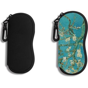 Ibenzoa® Ultralichte Neopreen Brillenkoker met Rits en Karabijnhaak voor Zonnebrillen en Meer
