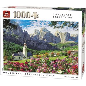 Bergen & Bloemen in de Dolomieten - Legpuzzel (1000 stukjes)