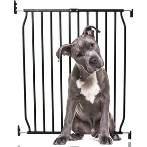Bettacare Eco Schroefmontage Hekje voor Huisdieren Assortiment, Zwart, 70cm - 80cm (7 opties beschikbaar), Kan worden uitgebreid tot 140cm, Schroefbevestiging Hondenhekje, Veiligheidshek voor Puppy