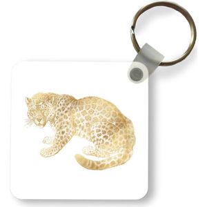 Sleutelhanger - Uitdeelcadeautjes - Vintage - Jaguar - Goud - Plastic