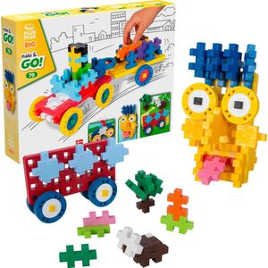 Plus-Plus - BIG Make & Go! - Constructiespeelgoed - Set Met Bouwstenen - 70 Delige Bouwset - Bouwspeelgoed - Vanaf 3 Jaar