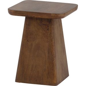 Salontafel Stockholm vierkant mangohout 40x40 cm - walnoot