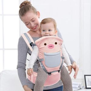 Ergonomische Draagzak voor Baby & Peuter – Varken Roze – Buikdrager en Rugdrager – Draagzak tegen Rugklachten – Kind Seat Carrier