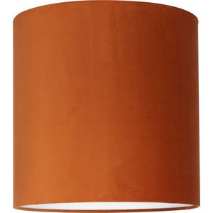 Uniqq Lampenkap velour oranje Ø 40 cm - 40 cm hoog