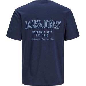 Jack & Jones Jack&Jones Jjgrow Tee Ss Crew Neck Navy Blazer BLAUW L