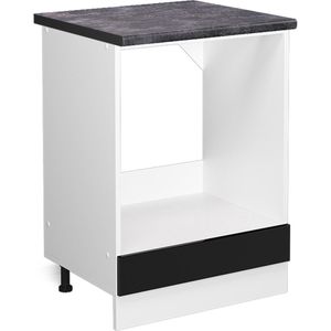 Vicco R-Line Keuken Ovenombouwkast – 60 cm , WB Antraciet Zwart hoogglans , WB Antraciet