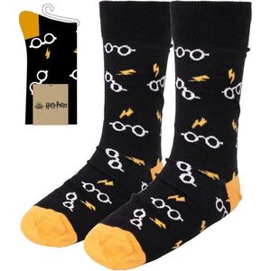 Harry Potter sokken zwart geel glasses - 35-41