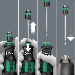 Hand-bithouder 817 R SB, Kraftform-handgreep met bajonet, Rapidaptor-snelwisselhouder