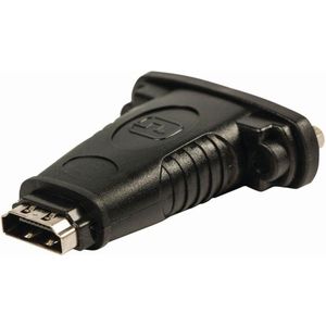 Nedis HDMI-Adapter - HDMI Input - DVI-D 24+1-Pins Female - Vernikkeld - Recht - ABS - Zwart - 1 Stuks - Doos