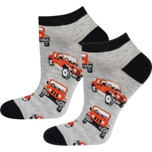 Verjaardag cadeau - Jeep Sokken - Sneaker sokken - Jeep - Sneaker - Leuke sokken - Vrolijke sokken - Luckyday Socks - Sokken met tekst - Aparte Sokken - Socks waar je Happy van wordt