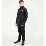 Under Armour UA Knit Track Suit Jongens Trainingspak - Zwart - Maat YXL