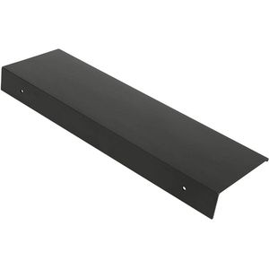 Zwevende wandplank badkamer rechthoekig aluminium mat wandplank heavy duty ultradunne elegante cosmetische cosmetische zwart (40cm)