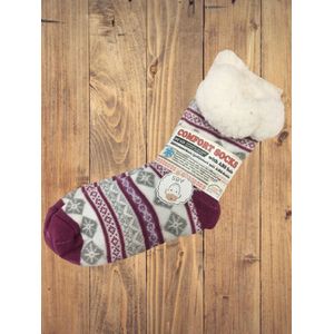 wintersok met fleece voering en anti-slip - sinterklaas - kerst