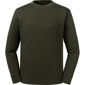 Omkeerbare Pure Organic Sweater 'Russell' Dark Olive - S