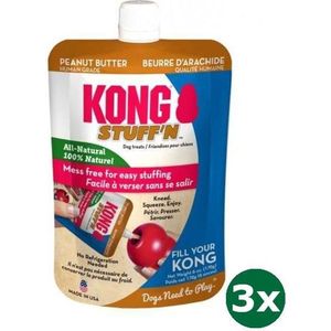 Kong stuff'n all natural pindakaas 3x 170 gr
