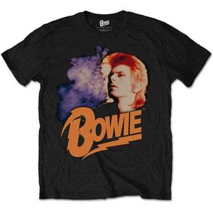 David Bowie - Retro Bowie Heren T-shirt - 2XL - Zwart