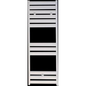 Serie Acqua Calda - Designradiator / Handdoekradiator - Glans Wit (RAL 9016) - 45x120 - 650 Watt - Zij en Middenaansluiting - Scandinavisch