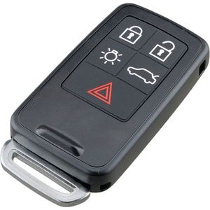 XEOD Autosleutelbehuizing - sleutelbehuizing auto - sleutel - Autosleutel / 5-knops passend voor Volvo Smartkey