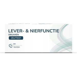 Lever- en Nierfunctie Combinatietest - Nierfunctie Test (Albumine) - Lever Test - Niertest - Zelftest - The Tester