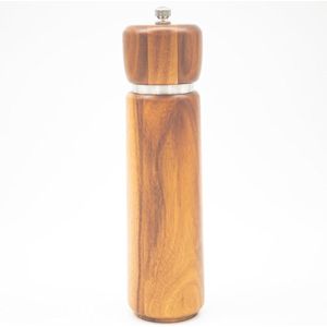 22 Cm Kruidenmolen Peper En Zout Molen Hout - Pepermolen - Wooden Salt Pepper Mill van Acaciahout