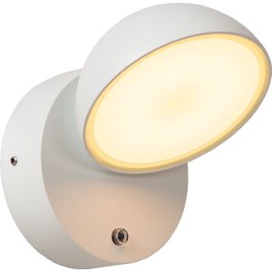 Lucide FINN - Wandlamp Binnen/Buiten - LED - 1x12W 3000K - IP54 - Wit