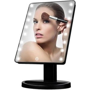 16 LED Touch Vanity Make-up Spiegel - Gecontroleerde Spiegel - Draagbare Make-up Spiegel - Tafelblad Cosmetische Licht - 180 ° Draaibare Rotatie - Lade - UK