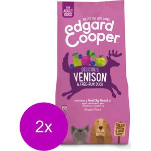 Edgard & Cooper Verse Hert & Scharreleend Adult - Hondenvoer - 2 x 7kg