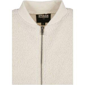 Urban Classics - Oversized Sherpa Bomber jacket - S - Creme