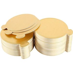 Mousse Cakeboards - 100 stuks wegwerp Mini taartdessert display - Goud taartonderlegger voor bruiloft verjaardag