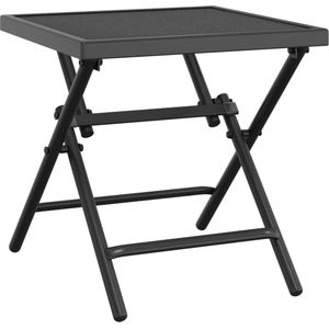 vidaXL Tuintafel - Staal - 38x38x38 cm - Antracietkleurig