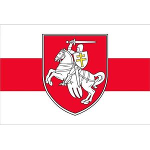 Vlag Wit-Rusland met wapen 150x225cm