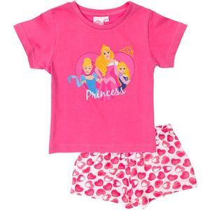 Princess pyjama - maat 98 - Disney Prinsessen shortama - lichtroze