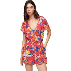 Superdry Beach Playsuit Korte Mouwen Korte Jurk Veelkleurig S Vrouw