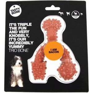 TastyBone - Small - Trio Bone bacon - Hond - Kauwspeelgoed - Vegan