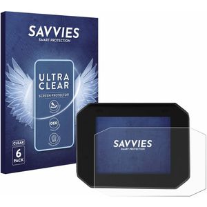 Savvies - Screenprotector voor Moto Guzzi Stelvio 2024 - Folie Beschermfolie transparant (6 Stuks)