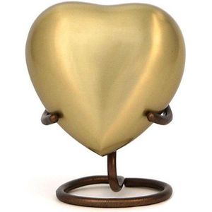 Grecian Bronze hart - Asbeeld Dieren Urn Voor Uw Geliefde Dier - Kat - Hond - Paard - Konijn 50 ML